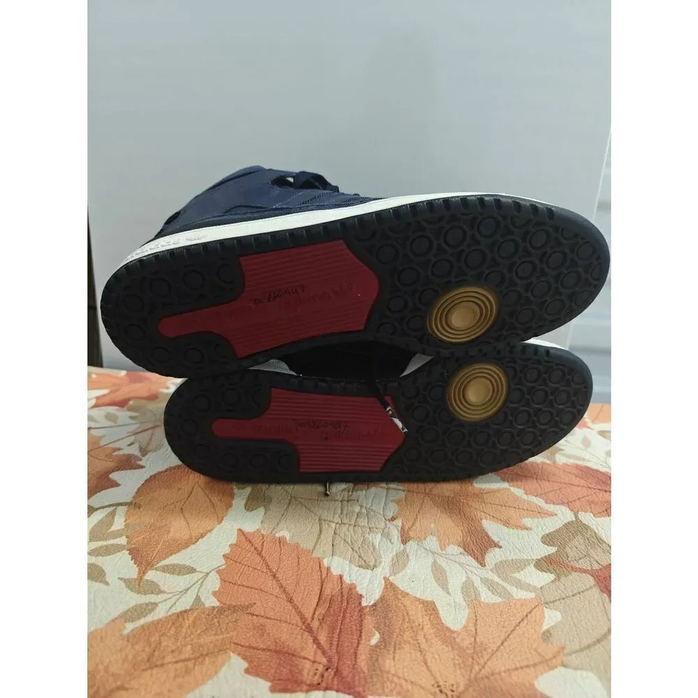 Adidas Forum Mid Cleveland Cavs 2007 LeBron NBA Finals Blue Suede Men's Shoes